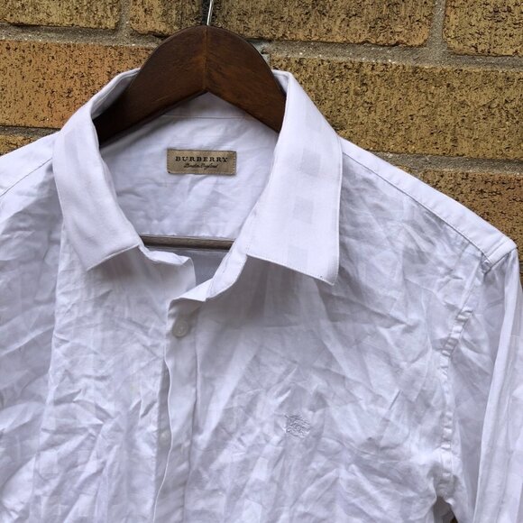 Burberry Button Up Shirt XXXL White - Picture 7 of 10